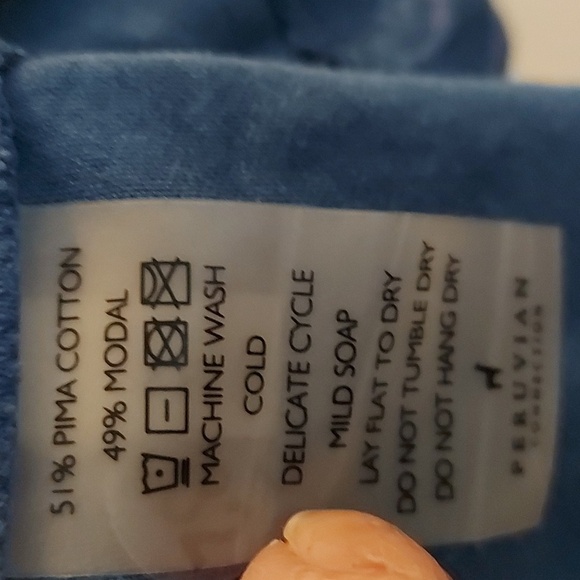 NWOT Peruvian Connection Tilework Tunic 1/2 Sleeve Abstract Top Size XS - Picture 8 of 9